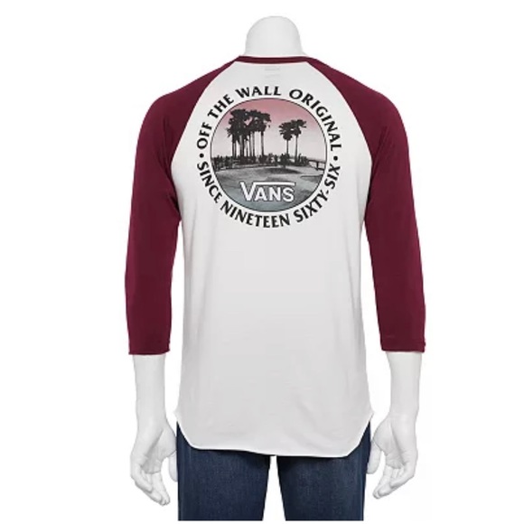 Vans Other - New Men's Vans Logo Raglan Graphic Tee Large